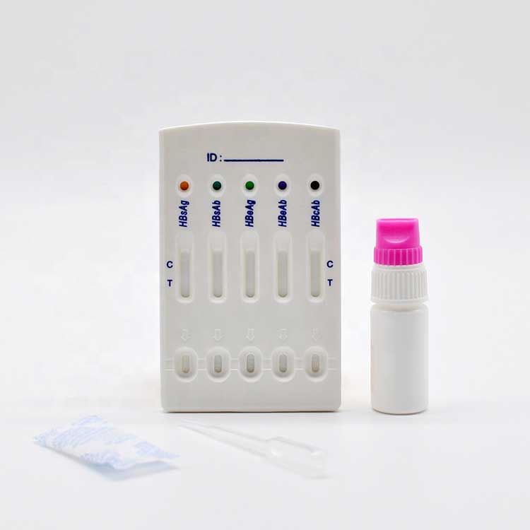 B형 간염 바이러스 Hbv 5 In 1 Rapid Test Panel 콤보 테스트