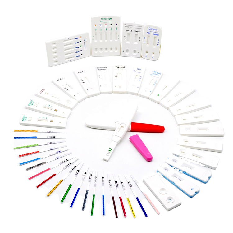 고정밀 의료 진단 항원 및 중화 항체 말라리아 Igg Igm Hiv Hcg Flus Pcr A + b 면봉 빠른 테스트 키트